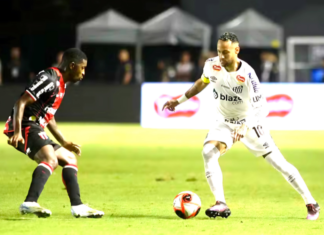 Neymar retorna ao Santos com empate na Vila Belmiro